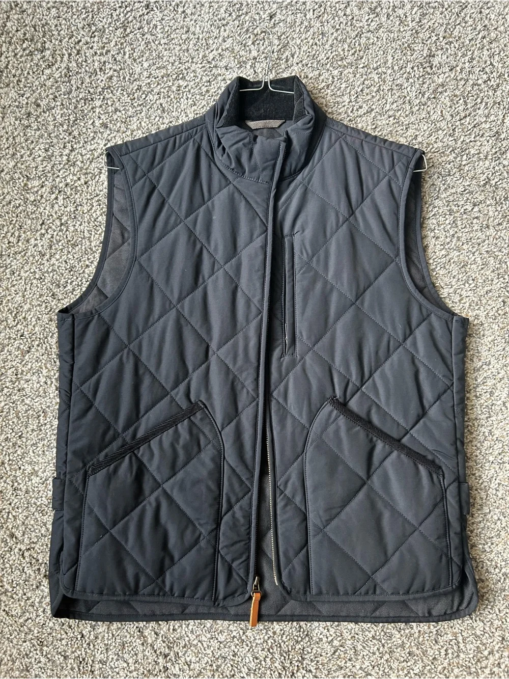 J. Crew Quilted Vest in Black